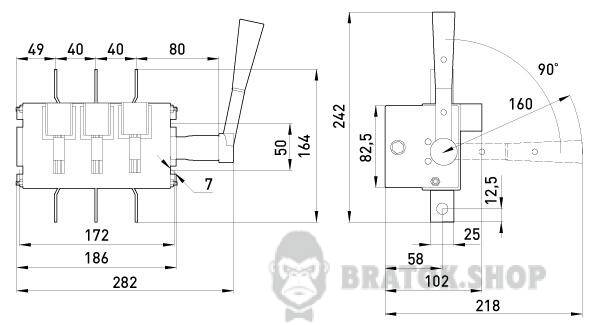 Выключатели-разъединитель e.VR32.R250 разрывной 250А (35В31250) BP32-35B31250 в Киеве