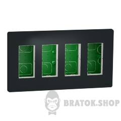 Блок unica system+ прихована вставка 4х2 антрацит