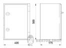 Корпус удароміцний з АБС-пластика e.plbox.400.500.175.blank, 400х500х175мм, IP65 CP5004 у Києві