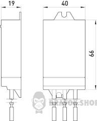 ПЗІП e.PO I LED 230V/12,5kA клас I+II+III, 1 полюс + N-PE, для LED освітлення