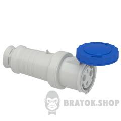 КАБ.РОЗЕТКА,ВИНТ 63А 2P+E IP67 220В