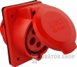 Розетка-гнездо силовая врезная ГВ 32А/5 400V 3Р+N+РЕ (425) АСКО-Укрем A0080030006 красный