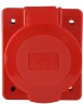 Розетка-гнездо силовая врезная ГВ 32А/5 400V 3Р+N+РЕ (425) АСКО-Укрем A0080030006 красный