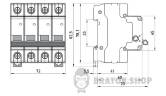 Вимикач навантаження на DIN-рейку e.is.stand.4.40, 4р, 40А s082010 у Києві