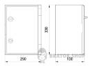 Корпус удароміцний з АБС-пластика e.plbox.250.330.130.blank, 250х330х130мм, IP65 CP5002 у Києві