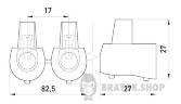 Кінцевий клемник e.tc.end.stand.5.10, 5шт, 10 кв.мм s2039003