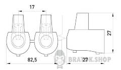Кінцевий клемник e.tc.end.stand.5.10, 5шт, 10 кв.мм