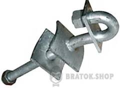 Сквозной крюк e.through.hook.pro.250.20.s, 200мм, М20 с предохранительной пластиной