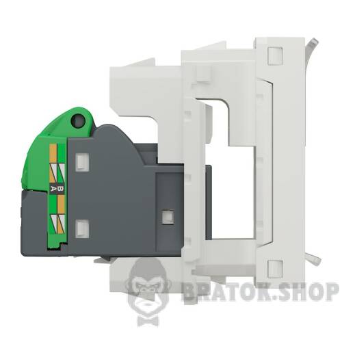 New Unica - 1 x RJ45 socket - 1 m - Cat. 6A - FTP - straight - shutter - white NU344818 в Киеве