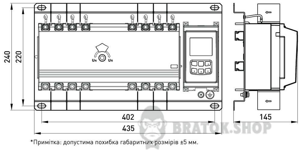 Устройство АВР e.industrial.ats.3.200, 3p, 200А i088016 в Киеве
