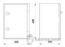Корпус удароміцний з АБС-пластика e.plbox.300.400.195.blank, 300х400х195мм, IP65 CP5003D у Києві