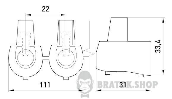 Конечный клеммник e.tc.end.stand.5.16, 5шт, 16 кв.мм s2039004 в Сумах