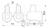Конечный клеммник e.tc.end.stand.5.16, 5шт, 16 кв.мм s2039004 в Сумах