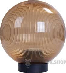 Світильник e.street.light.200.gold.pr.ua типу "Куля" золотистий призма, Е27