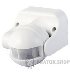 Датчик руху інфрачервоний e.sensor.pir.09.white(білий), 180°, IP44