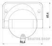Датчик руху інфрачервоний e.sensor.pir.09.white(білий), 180°, IP44 s061002 у Києві