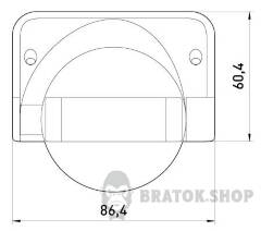 Датчик руху інфрачервоний e.sensor.pir.09.white(білий), 180°, IP44