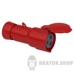 КАБ.РОЗЕТКА PRATIKA КОНЕКТОР 32A IP44