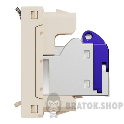 Розетка комп'ютерна RJ45, категорія 6 FTP, 1 модуль, бежева Unica New Studio NU344844 в Киеве