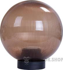 Світильник e.street.light.200.bronze.pr.ua типу "Куля" бронза призма, Е27