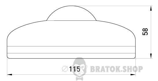 Датчик руху інфрачервоний стельовий e.sensor.pir.07.white(білий), 360°, IP20 s061001 у Києві