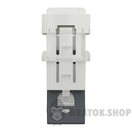 Розетка комп'ютерна RJ45, одинарна, категорія 5 UTP, 1  модуль, білий NU341018 в Киеве