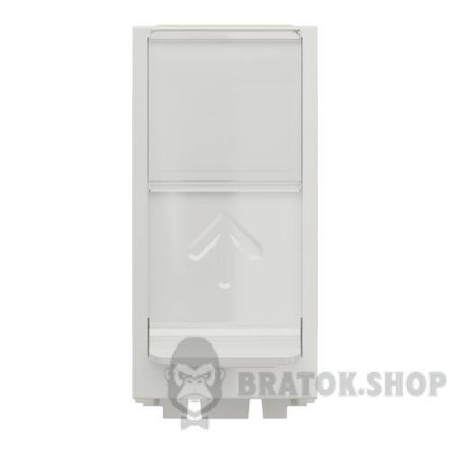Розетка комп'ютерна RJ45, одинарна, категорія 5 UTP, 1  модуль, білий NU341018 в Киеве