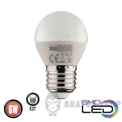 Светодиодная лампа E27 6W 6400K P45 Horoz Electric ELITE-6 001-005-0006-041 в Киеве