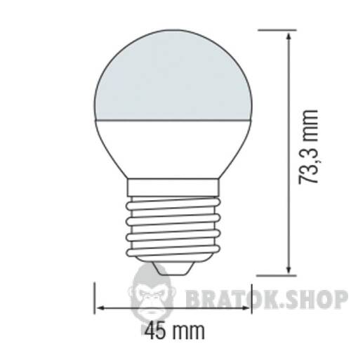 Светодиодная лампа E27 6W 6400K P45 Horoz Electric ELITE-6 001-005-0006-041 в Киеве