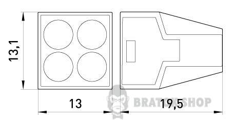 Клемна колодка e.lc.pro.ac.4 p0670002