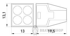 Клемна колодка e.lc.pro.ac.4