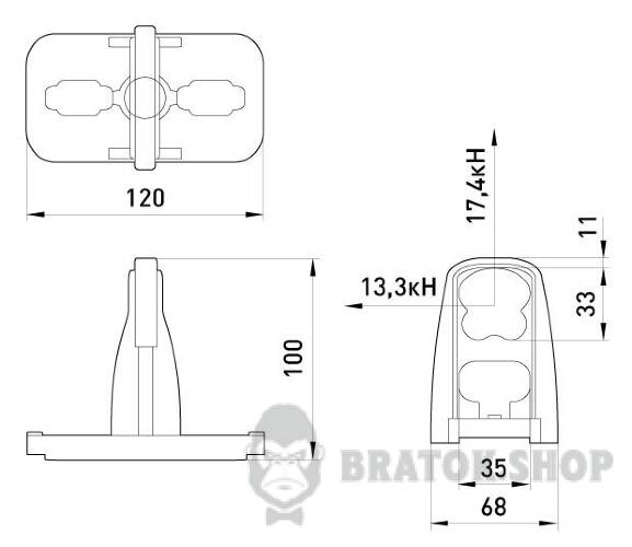 Универсальный кронштейн e.uni.bracket p039002 в Киеве
