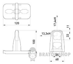 Универсальный кронштейн e.uni.bracket