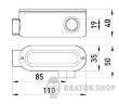 Соединитель ревизионный Г-образный e.industrial.pipe.db.revise.elbow.1/2&quot; для труб 1/2&quot; i0540001 в Киеве