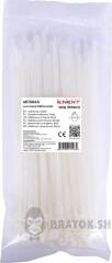 Кабельна стяжка e.ct.stand.300.5.white (100шт), біла
