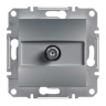 Розетка SAT кінцева 1 дБ Schneider Electric Asfora сталь EPH3700162