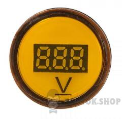Цифровий вимірювач напруги AD22-22DVM DC 5-30В (жовтий)
