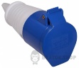 Розетка-гніздо силова переносна ГП 32A/3 220V 2P+PE (223) АСКО-Укрем A0080020004 синій