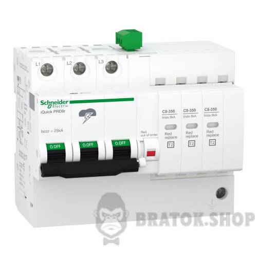 ОПН iQuick PRD8R 3P 350B З ПЕРЕД.СИГН A9L16299