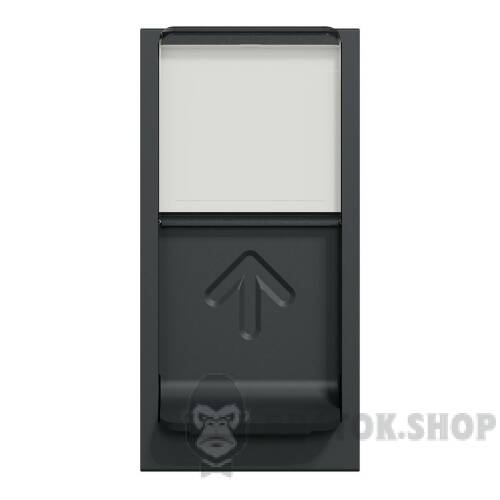 Розетка комп'ютерна RJ45, одинарна, категорія 5 UTP, 1 модуль, антрацит NU341054 в Киеве