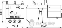 Теплове реле e.pro.ukh.3.93.3-4, діап. 80-93А, габ.реле 3, габ.конт.3-4 p058024 у Києві