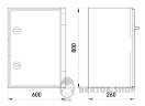 Корпус удароміцний з АБС-пластика e.plbox.600.800.260.blank, 600х800х260мм, IP65 CP5009 у Києві