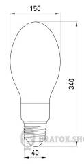 Лампа ртутно-вольфрамовая e.lamp.hwl.e40.750, Е40, 750 Вт.