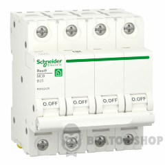 Автоматический выключатель 4P 25A B 6кА Schneider Electric Resi9 (R9F02425)