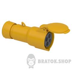 PratiKa wander socket - straight - 32 A - 3P + E - 100...130 V AC - IP44