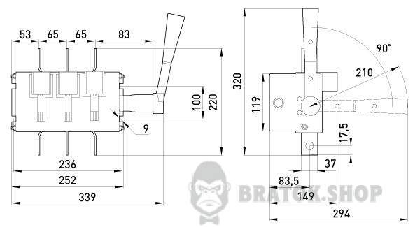 Выключатели-разъединитель e.VR32.R630 разрывной 630А (39В31250) BP32-39B31250 в Киеве