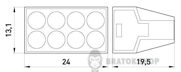 Клемна колодка e.lc.pro.ac.8 p0670004