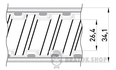Металорукав e.met.sleeve.stand.proof.braid.25 ізольований, в металевій оплітці (50м) s050004 у Сумах