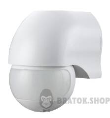 Датчик руху інфрачервоний e.sensor.pir.12.white(білий), 180°, IP44