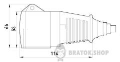 Силова розетка переносна 2Р+Z, 250В, 16А, IP44